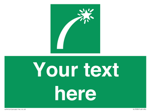 Custom sign safe condition Survival craft distress signal